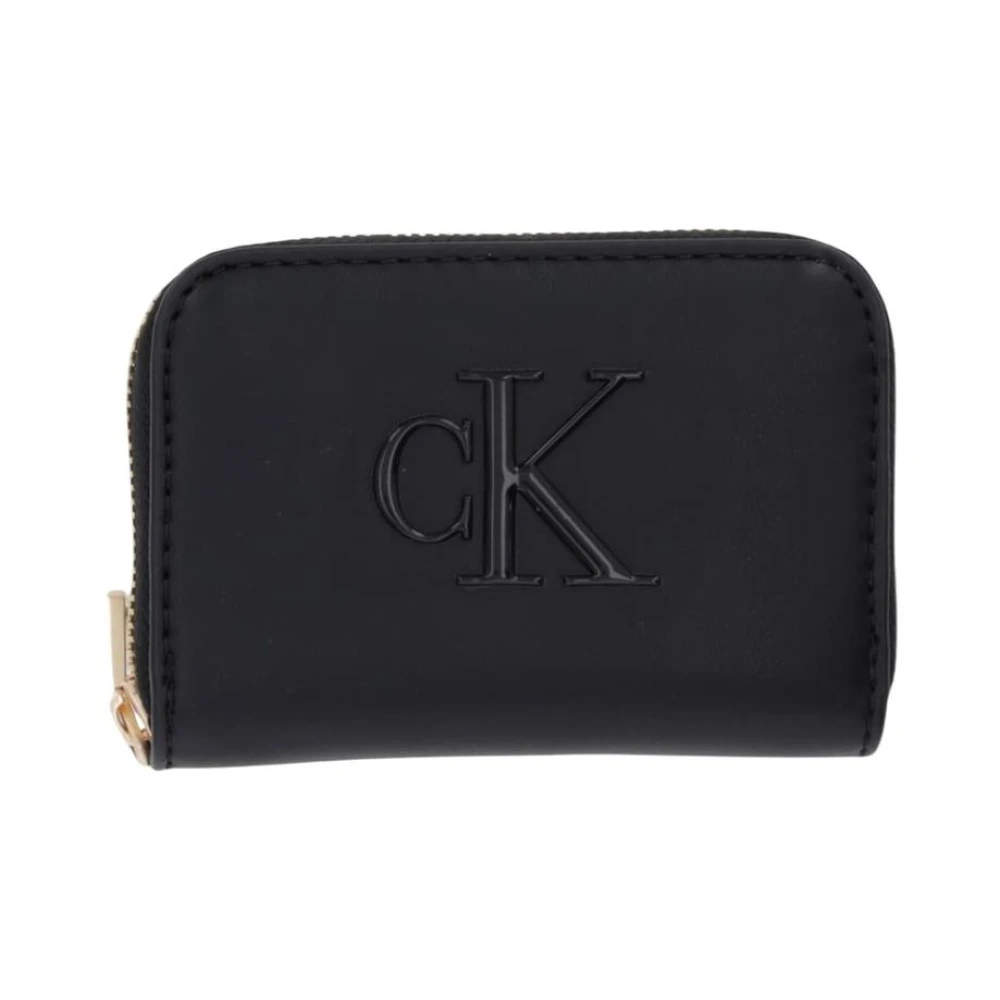 Calvin Klein Women's Black Sleek Zip-Around Wallet