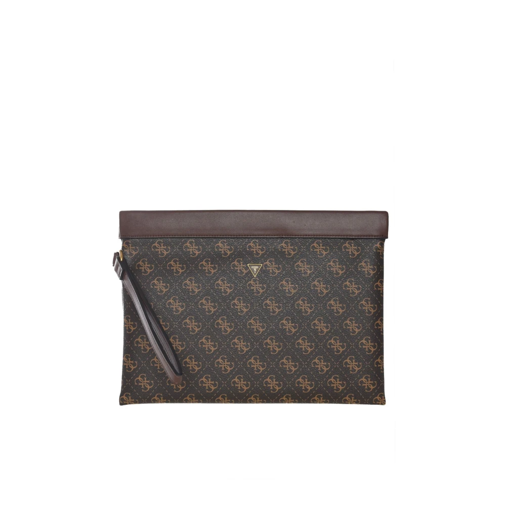 Monogram PU læder clutch taske