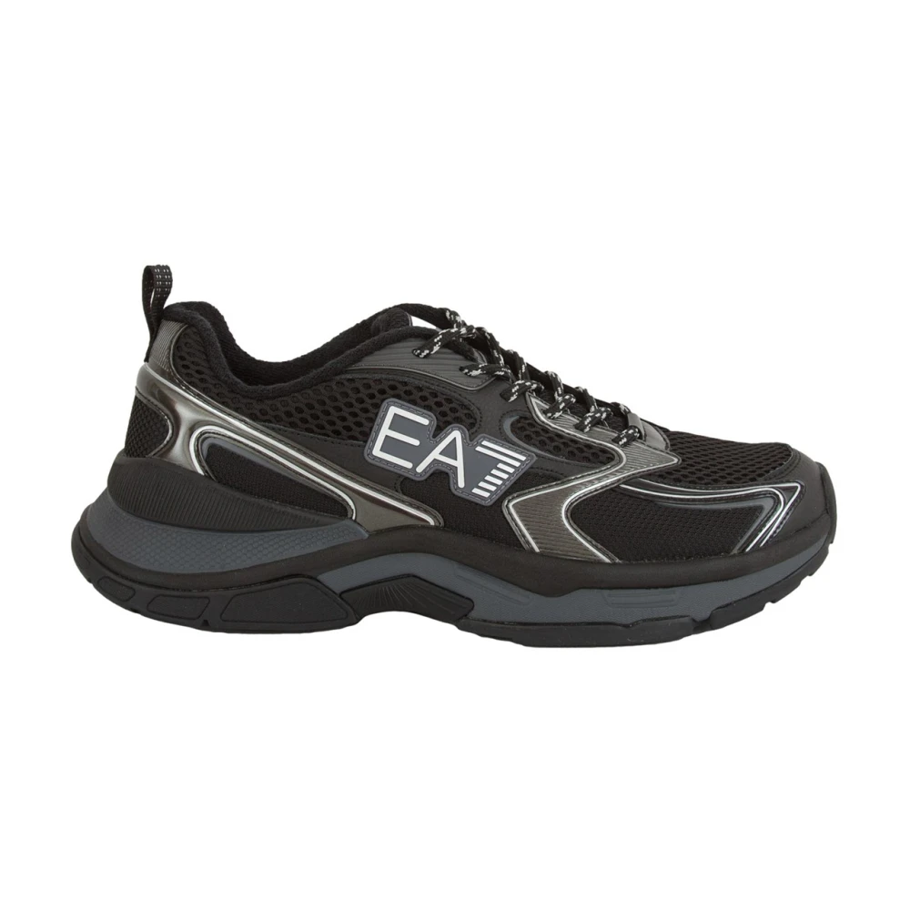 Emporio Armani Ea7 Men's Black Sneaker Stylish Model - Sneakers - 9 1/3 Uk - Shoes
