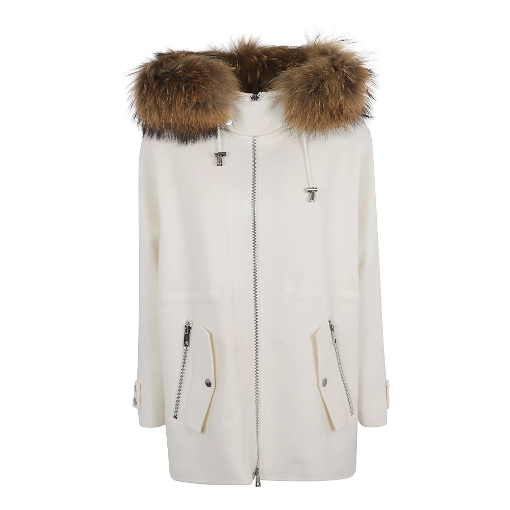 P.a.r.o.s.h. Crème Jas Aw24 Beige Dames