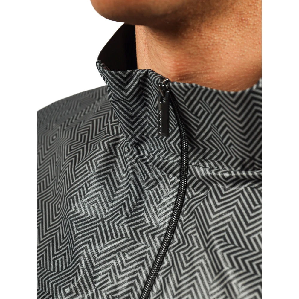 RRD Zigzag Print Waterdichte Jas Gray Heren