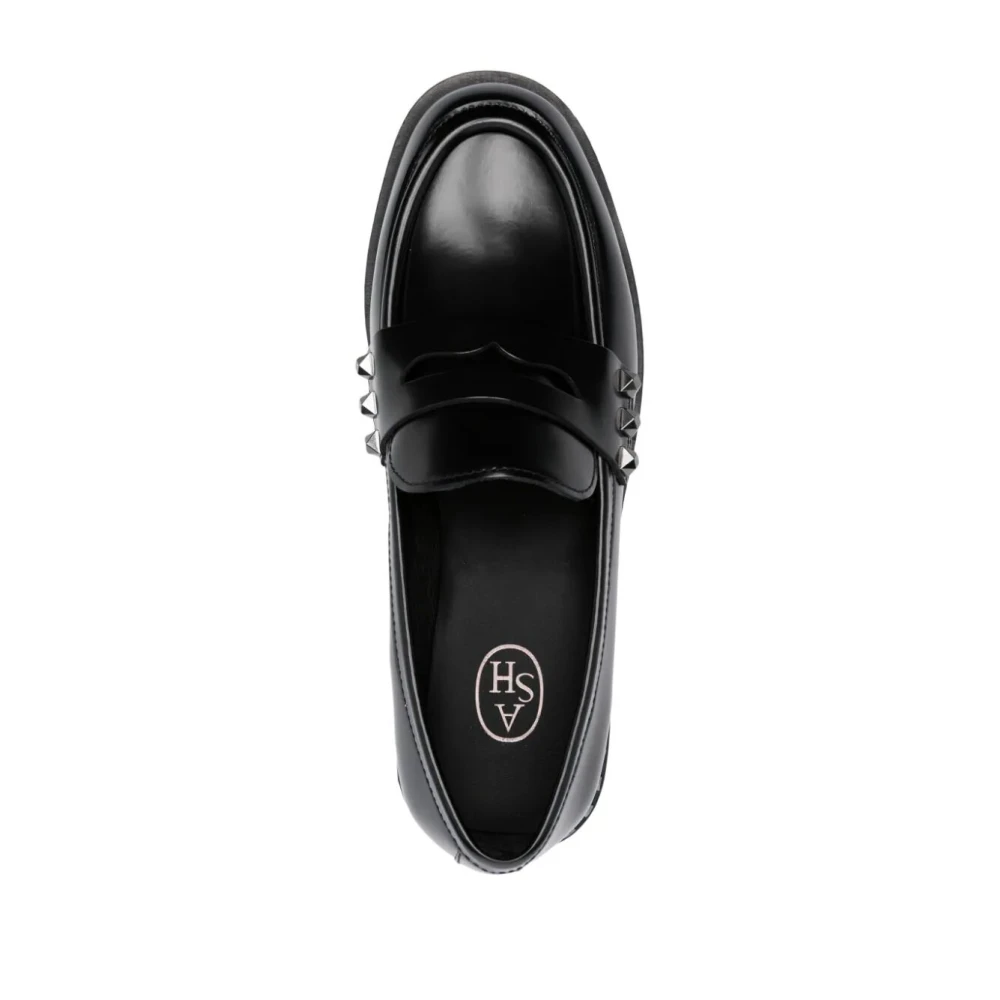 Ash Zwart Donker Gun High Loafers Black Dames