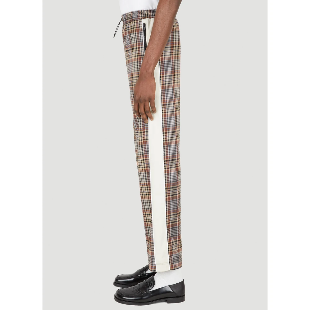 Ahluwalia Geruite Wollen Broek Brown Heren
