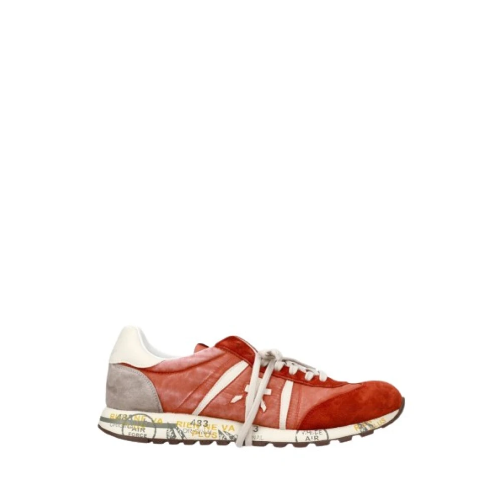 Premiata Lucy Veterschoenen van Suède en Stof Heren Schoenen Veelkleurig Multicolor