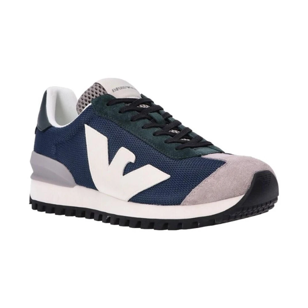 Emporio Armani Herren Blau Schuhe, 43 Eugröße: