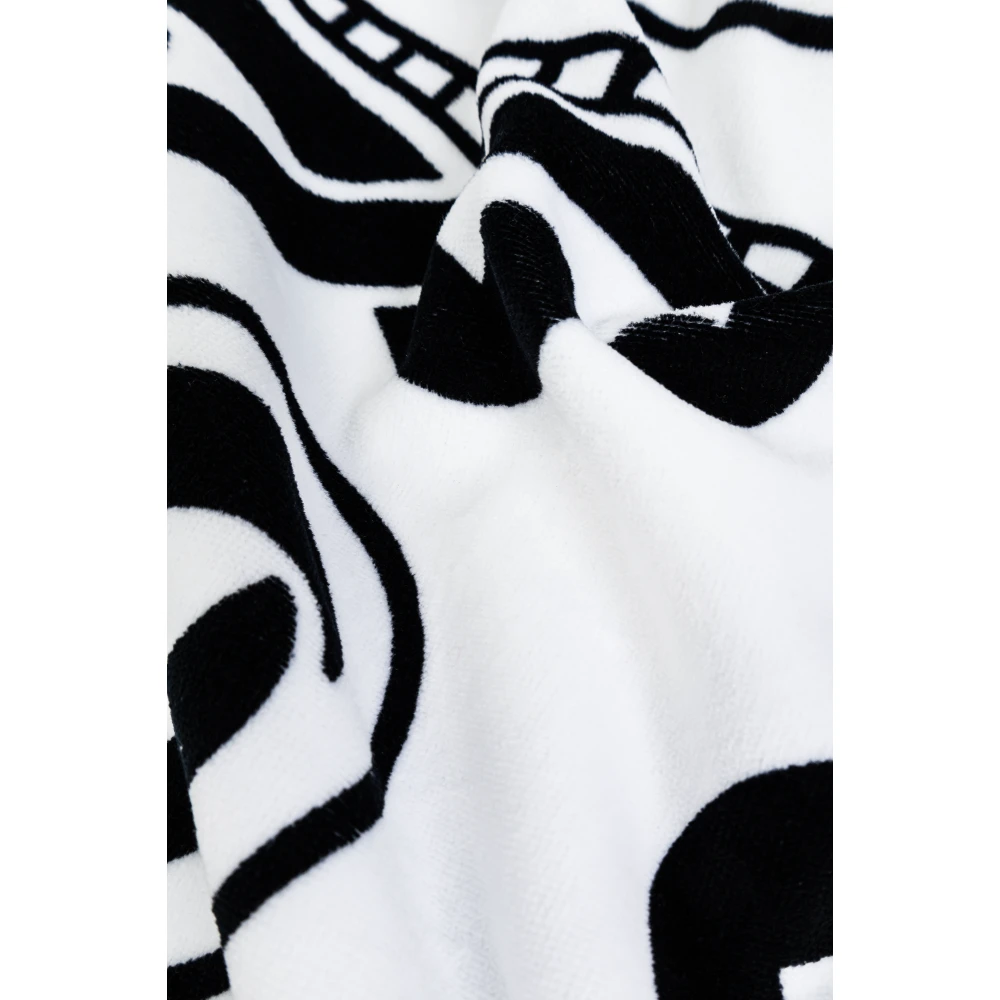 Dolce & Gabbana Badhanddoek met logo White Heren