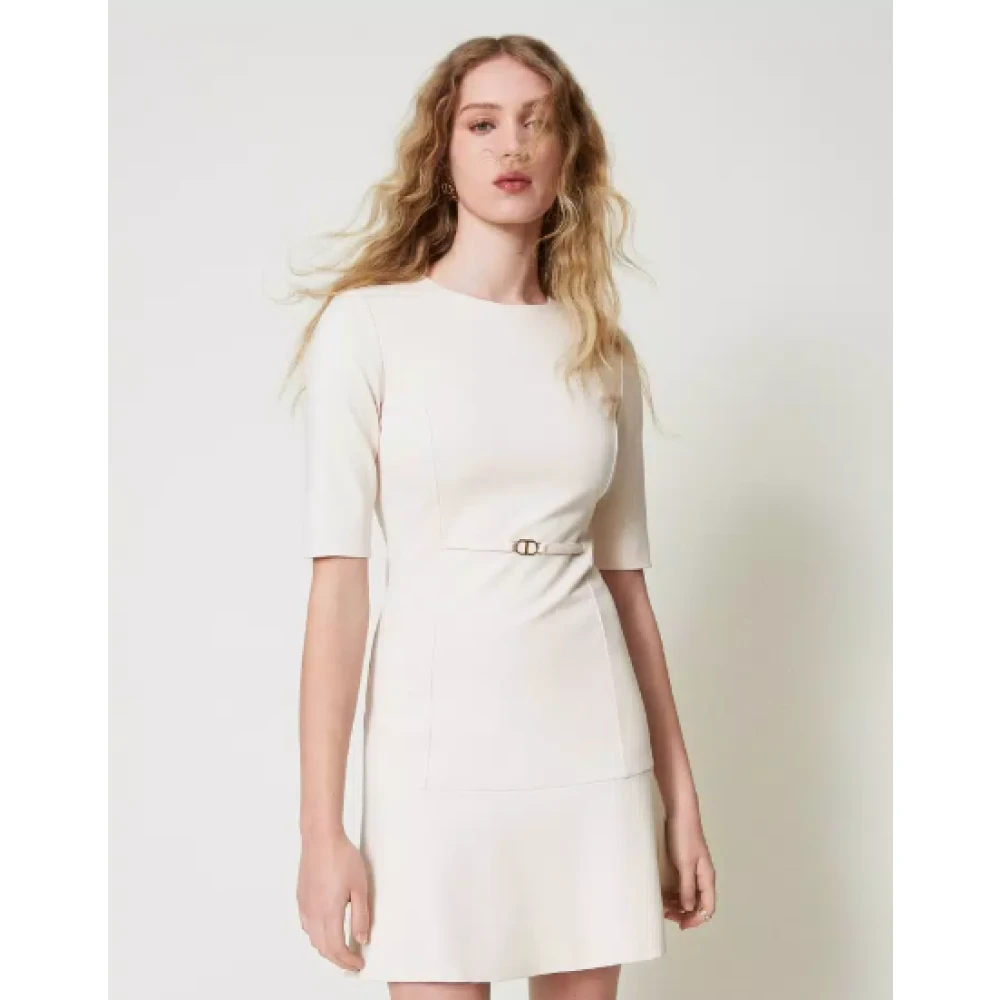 Twinset Elegant Jurk Set Beige Dames