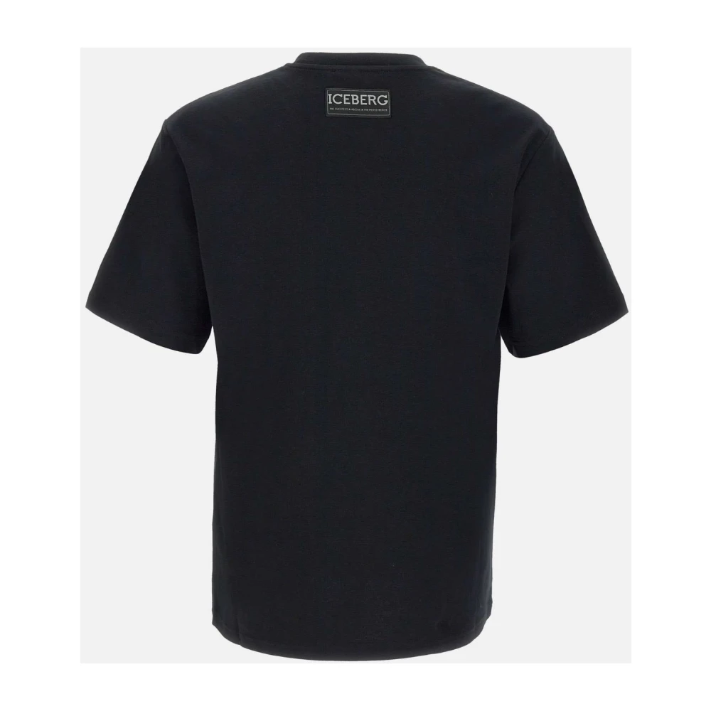 Iceberg Zwarte Coyote T-shirt Black Heren