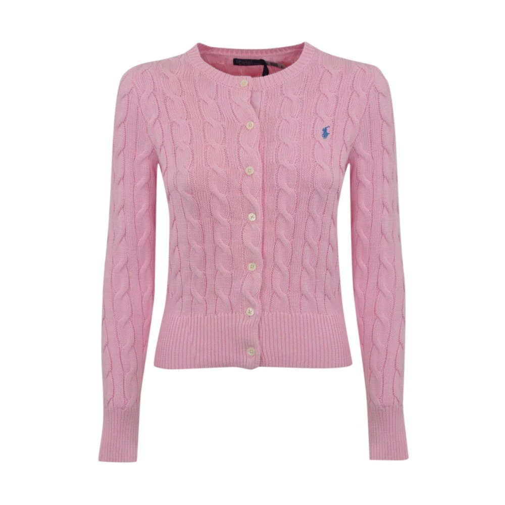 Polo Ralph Lauren Women's Pink Stylish Jumpers For A Trendy Look - Cardigans - L - Knitwear