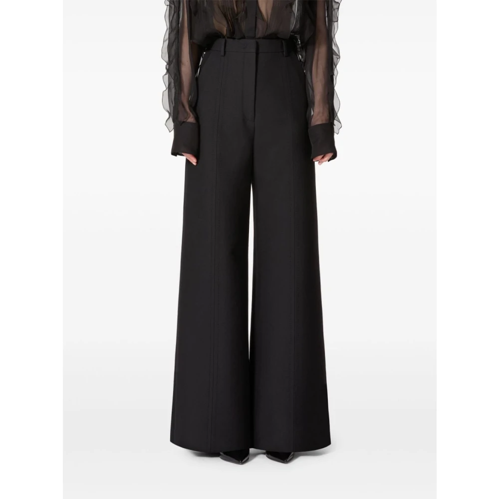Valentino Garavani Zwarte Broek Stijlvol Black Dames