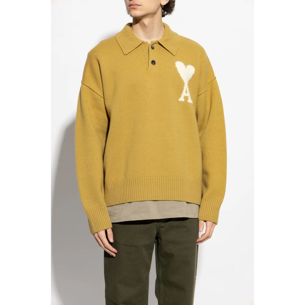 Ami Paris Polotrui Green Heren