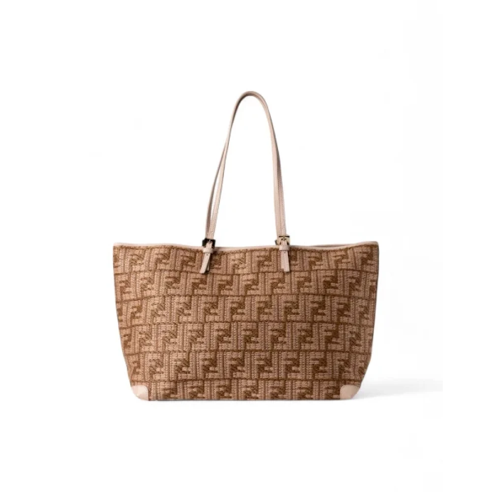 Fendi Vintage Pre-owned Fabric handbags Beige Dames