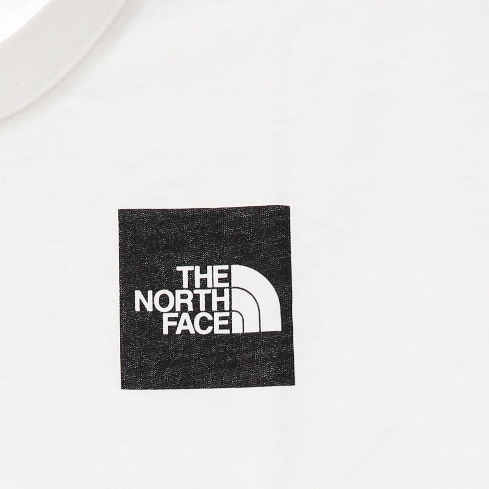 The North Face Witte Cropped Fijne Tee White Dames