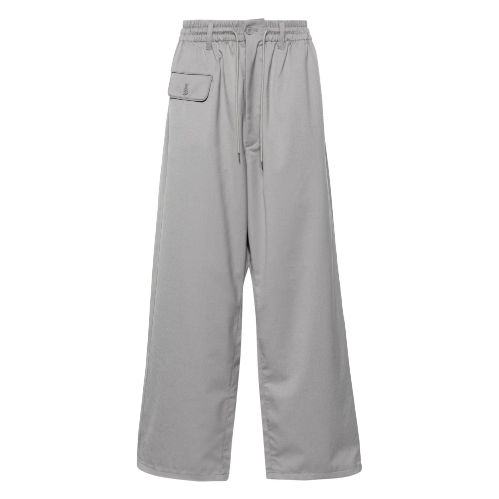 Y-3 Wide Trousers Gray Heren