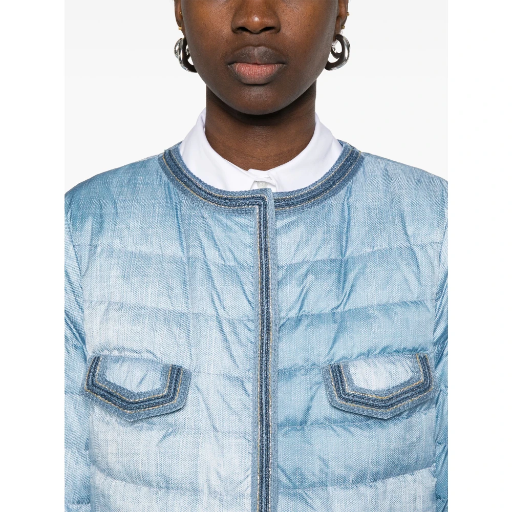 Ermanno Scervino Gewatteerde Jas voor Vrouwen Blue Dames