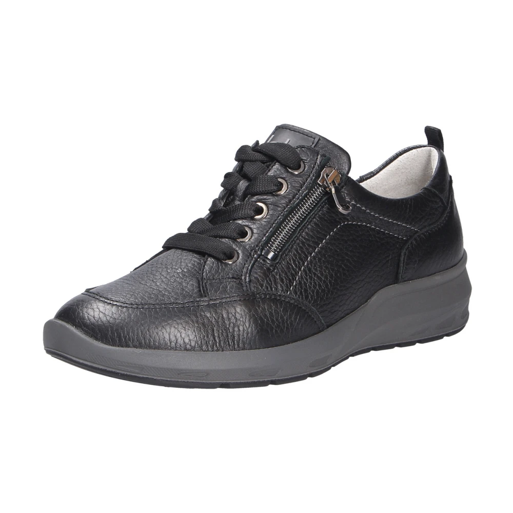 Waldläufer Comfort Veterschoen Dames Schoenen Zwart