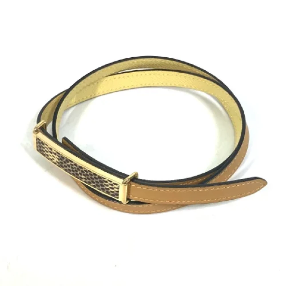 Hermès Vintage Pre-owned Leather belts Yellow Dames
