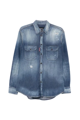 Canadian Distressed Denim Shirt
