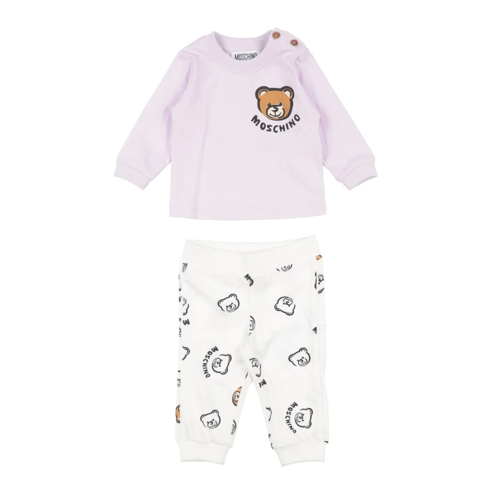 Moschino Girls Multicolor White Playsuits Muk04hlab8584918 - Kids Sport Sets - 9 M - Kids
