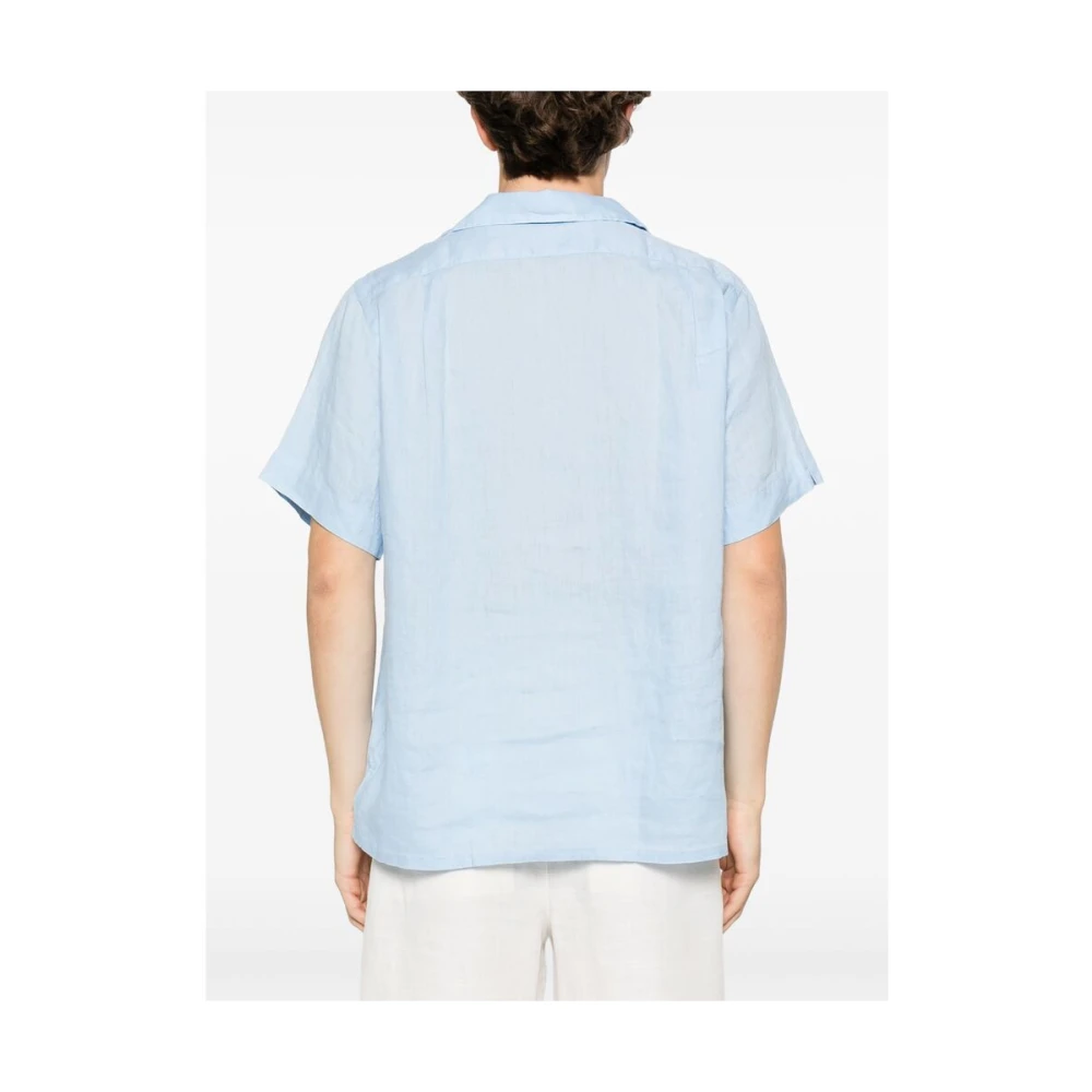 Ralph Lauren Polo Shirt met Camp Collar Blue Heren