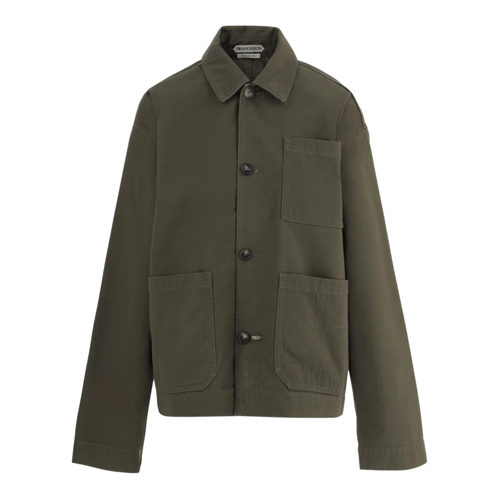 Jw Anderson Green Light Jackets, Female, Xs, Patch Pocket Jacket