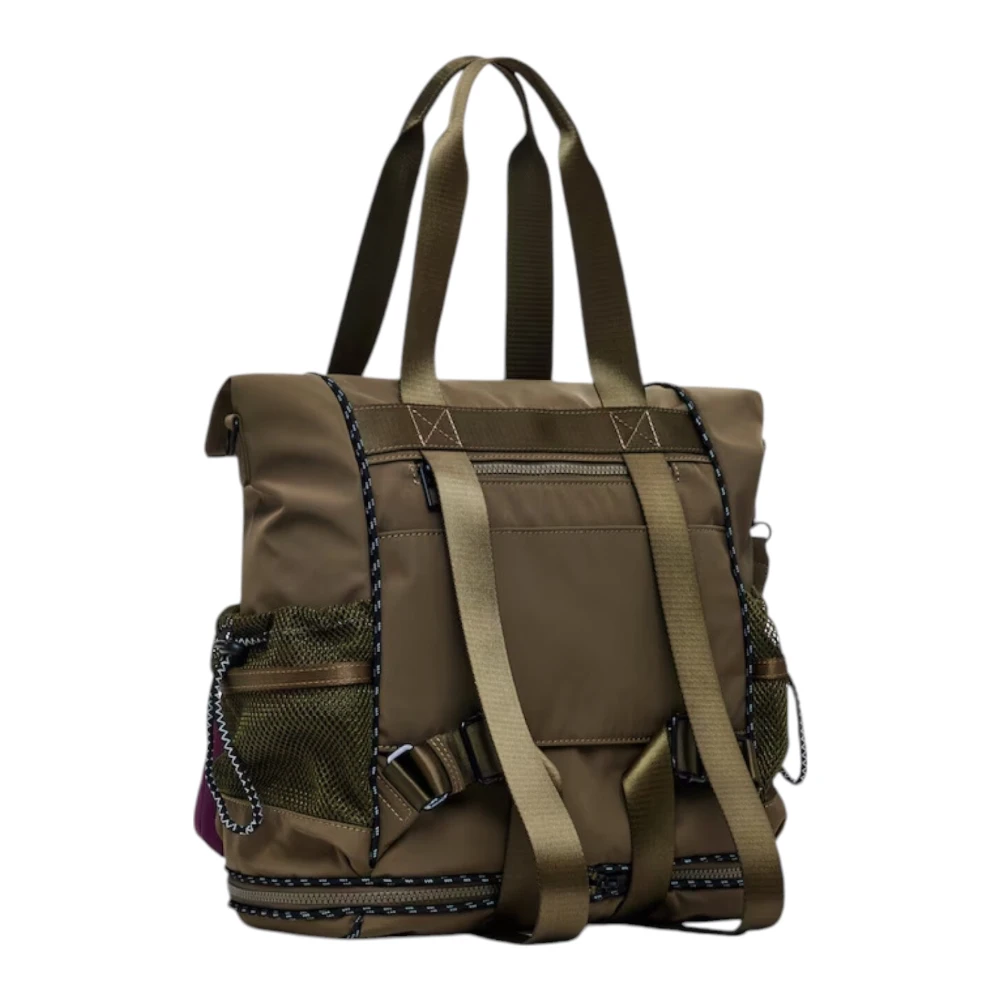 Desigual Stijlvolle Schoudertas met Rits Green Dames