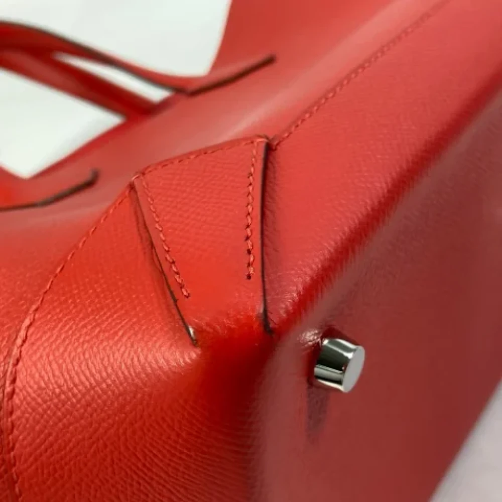 Hermès Vintage Pre-owned Fabric shoulder-bags Red Dames