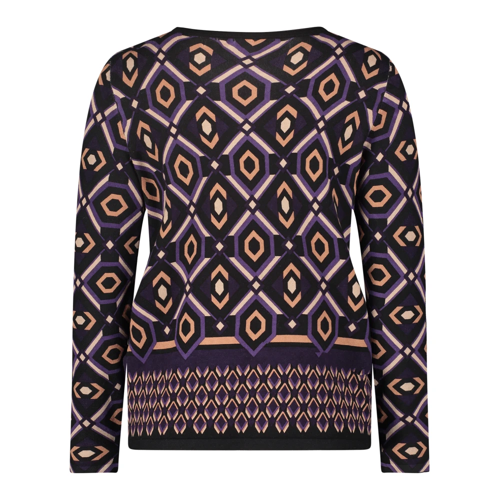Betty Barclay Grafische Print Fijngebreide Trui Multicolor Dames