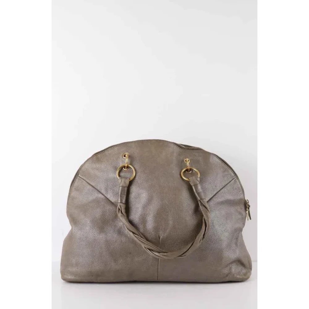 Saint Laurent Vintage Pre-owned Leather handbags Brown Dames