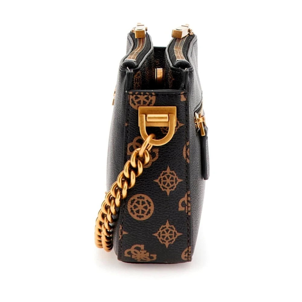 Guess Mini Handtas Zwart PU Leer Blue Dames
