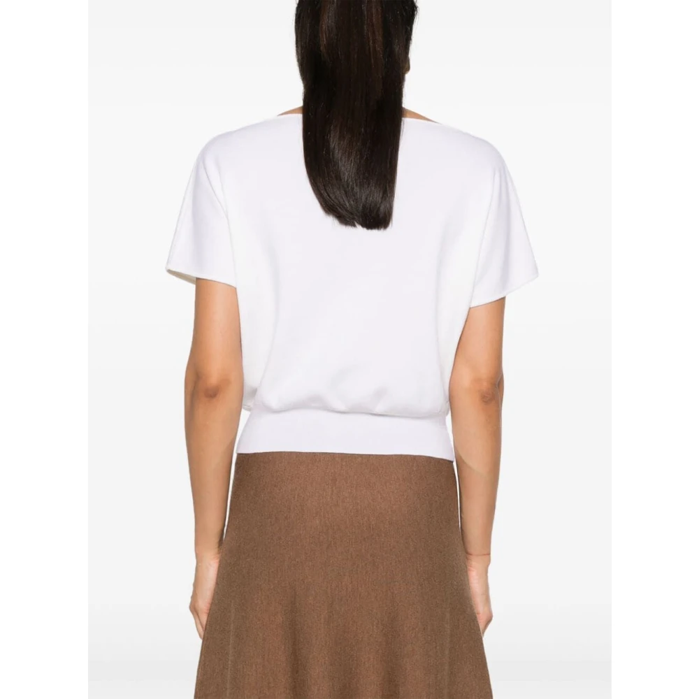 P.a.r.o.s.h. Stijlvolle Panna Gebreide Top White Dames