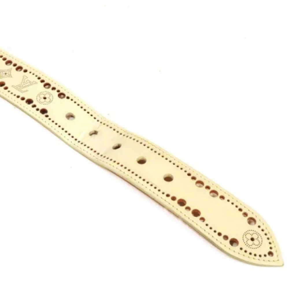 Louis Vuitton Vintage Pre-owned Fabric belts Beige Heren