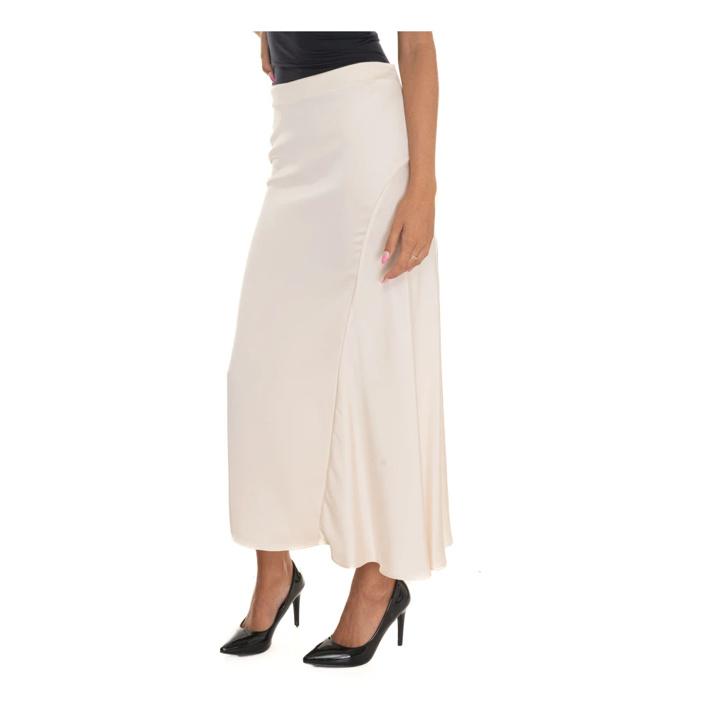 Max Mara Weekend Elegant A-Line Skirt Beige Dames