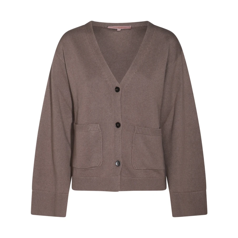 Antonelli Firenze Bruine Wollen Gebreide Truien Beige Dames