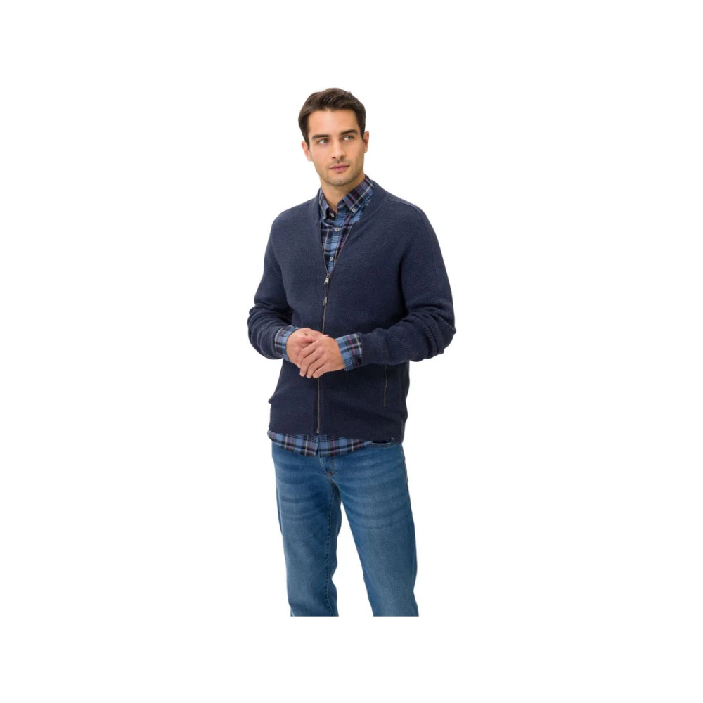 BRAX Feel Good Style John Vest Blue Heren