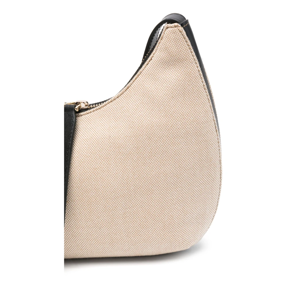 Furla Natuurlijk Zwart Druppel Stijl Handtas Beige Dames
