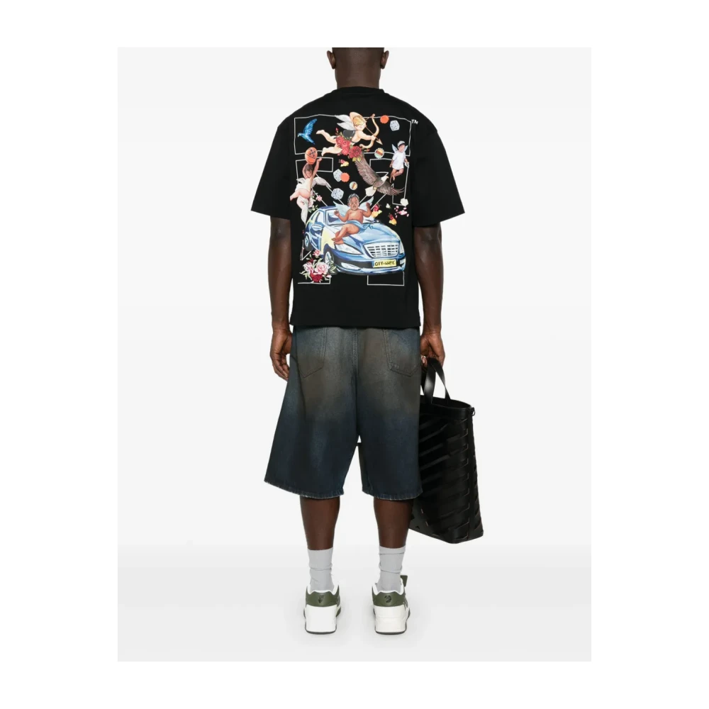 Off White Arrow Skate Korte Mouw Tee Black Heren
