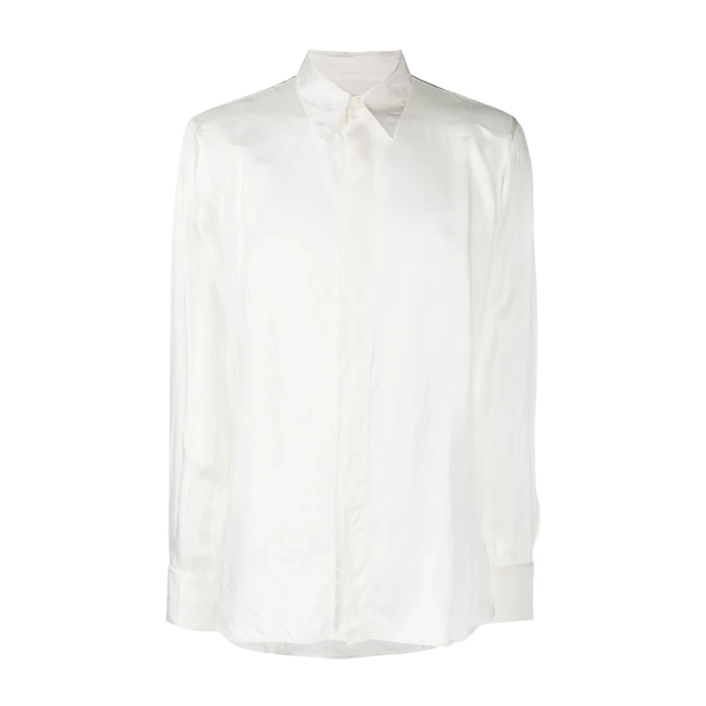 Dries Van Noten Witte Shirt Carvie 6281 M.w.shirt White Heren