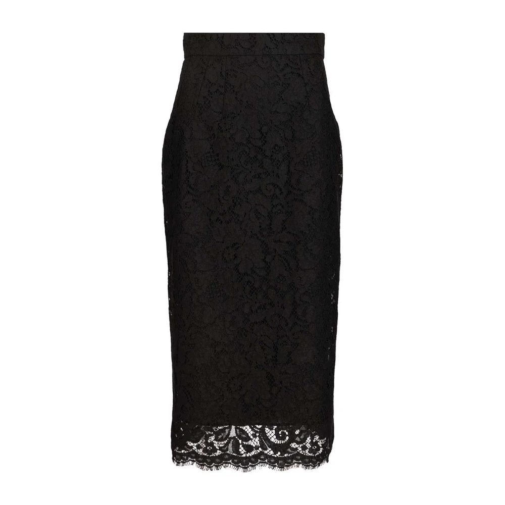 Dolce & Gabbana Donna Nero Gonne, L, New,