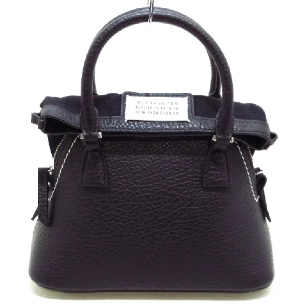 Maison Margiela Pre-owned Leather handbags Black Dames