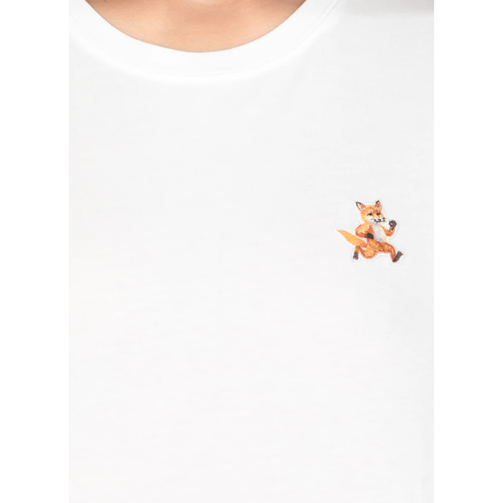 Maison Kitsuné Witte Speedy Fox T-shirt voor vrouwen White Dames