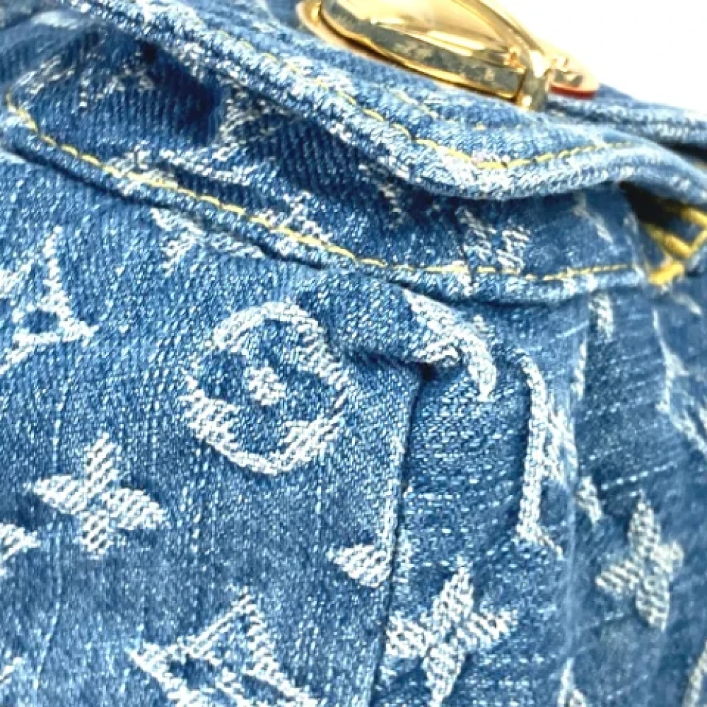 Louis Vuitton Vintage Pre-owned Denim louis-vuitton-bags Blue Dames