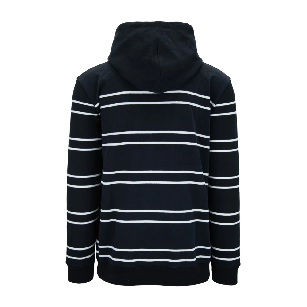 Saint Laurent Hoodie van katoen met trekkoord Black Heren