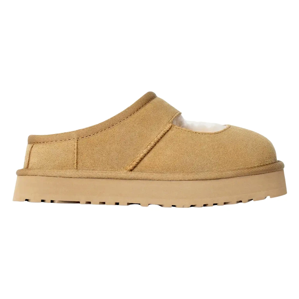 Ugg Beige Kids Indoor Shoes, Female, 35 Eu, Mary Jane Shoes For Girls