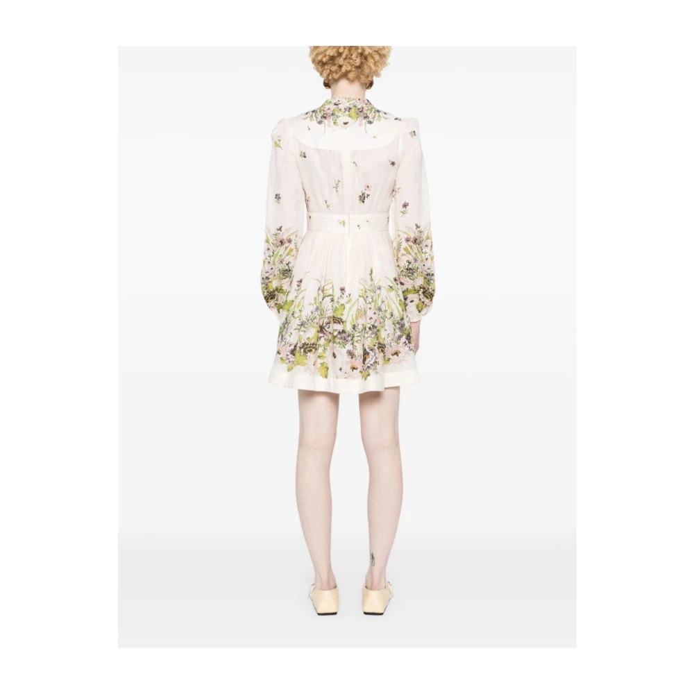 Zimmermann Bloemenprint Witte Jurk Multicolor Dames
