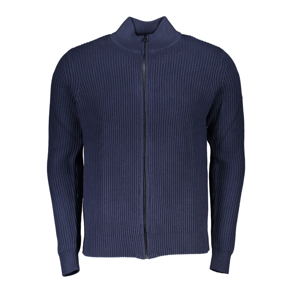 North Sails Blauwe Lange Mouw Rits Cardigan Blue Heren