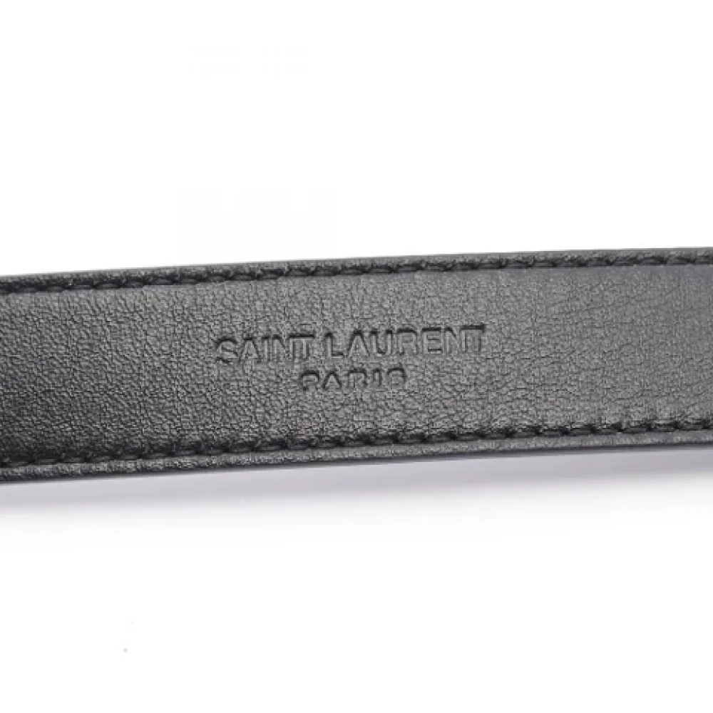 Yves Saint Laurent Vintage Pre-owned Leather belts Black Dames