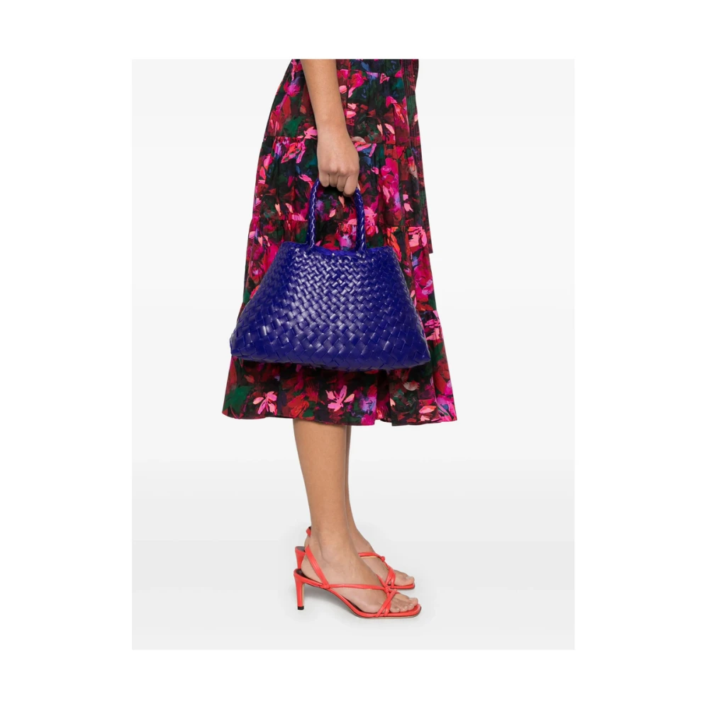 Dragon Diffusion Paarse Druif Gevlochten Top Handvat Tas Purple Dames