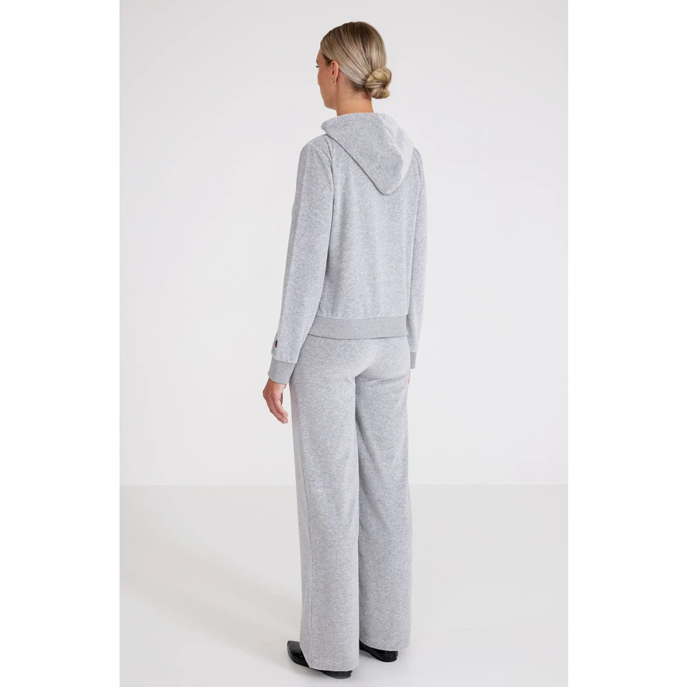 Busnel Comfortabele veloursbroek voor de winter Gray Dames