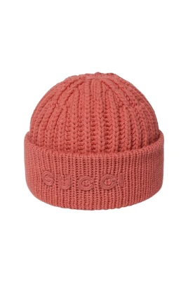 Wool Cashmere Hat With Embroidery